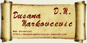 Dušana Markovčević vizit kartica